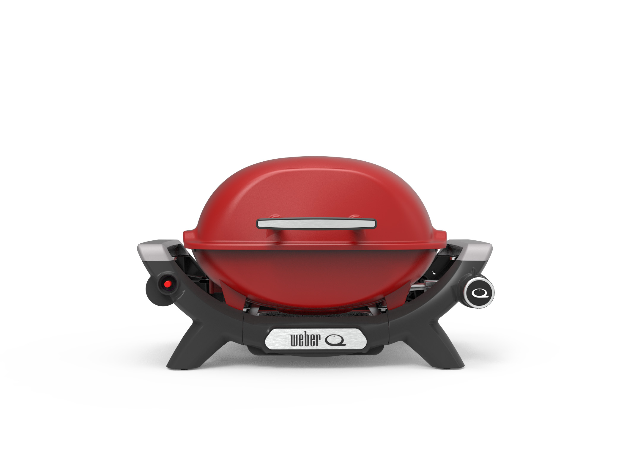 Weber Q 1000 N in flame red front view