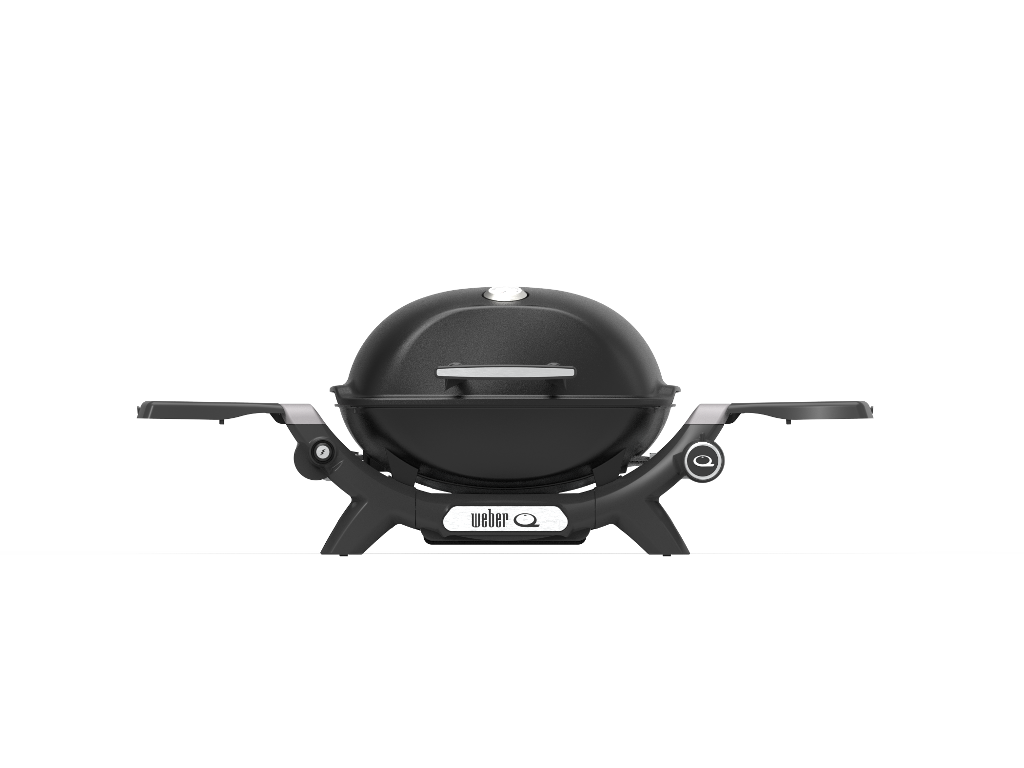 Weber Q1200 N front view in black