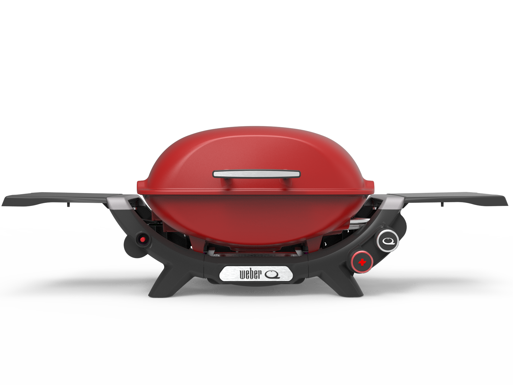 Weber Q 2600 N plus front view in flame red.