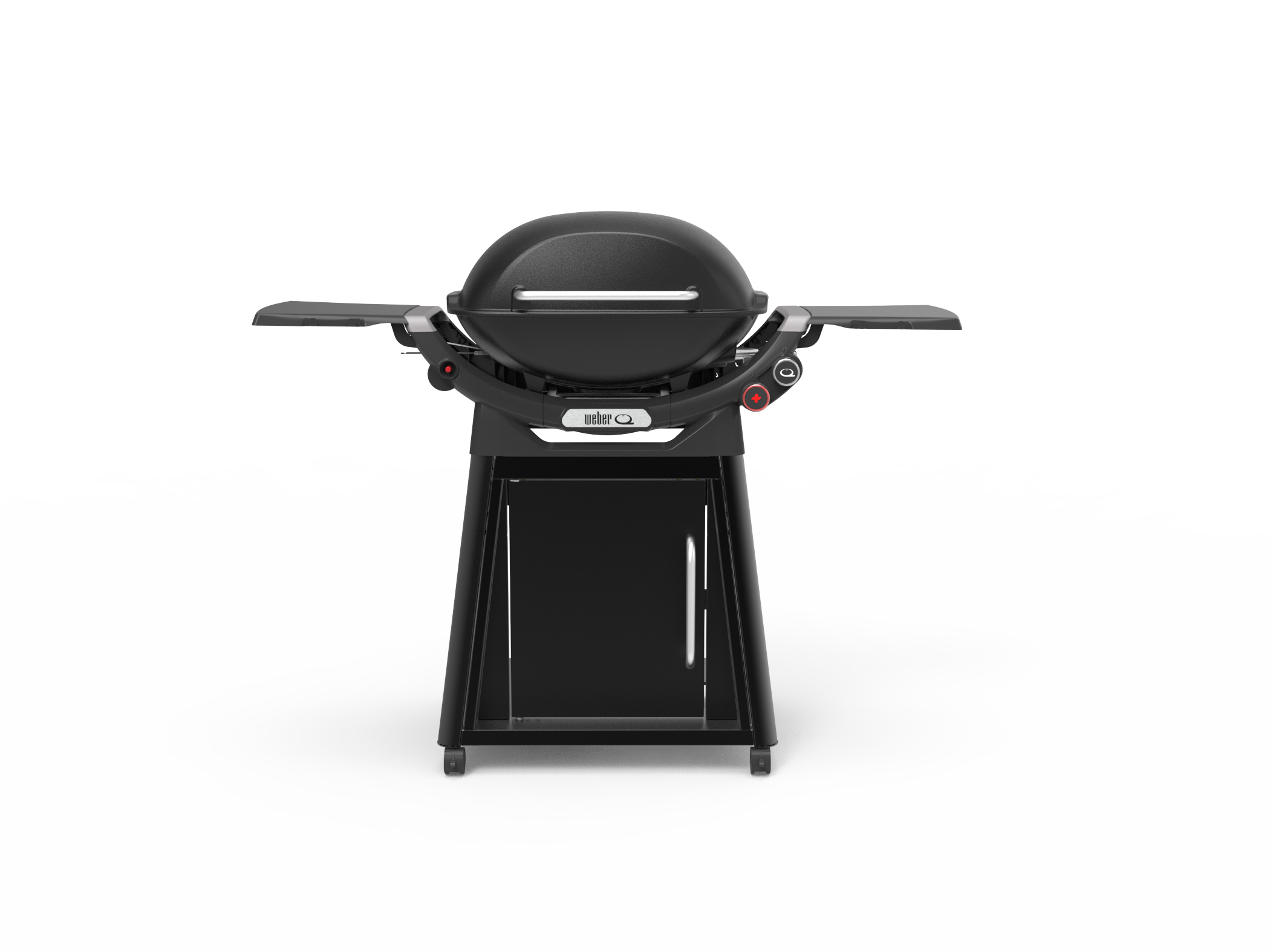 Weber Q 3100 N plus front view in midnight black